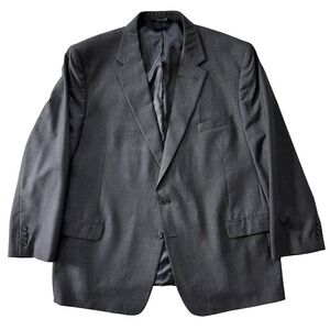 mens‎ charcoal Jos A Bank wool all season blazer jacket sport suit coat 52 R